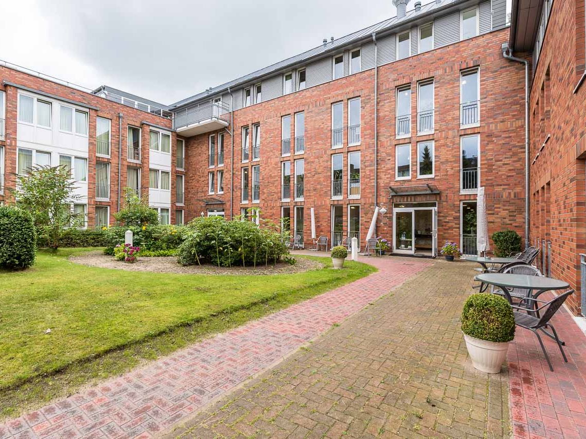 Ansicht des Innenhofes des Pflegeheim und betreutes wohnen in Buchholz