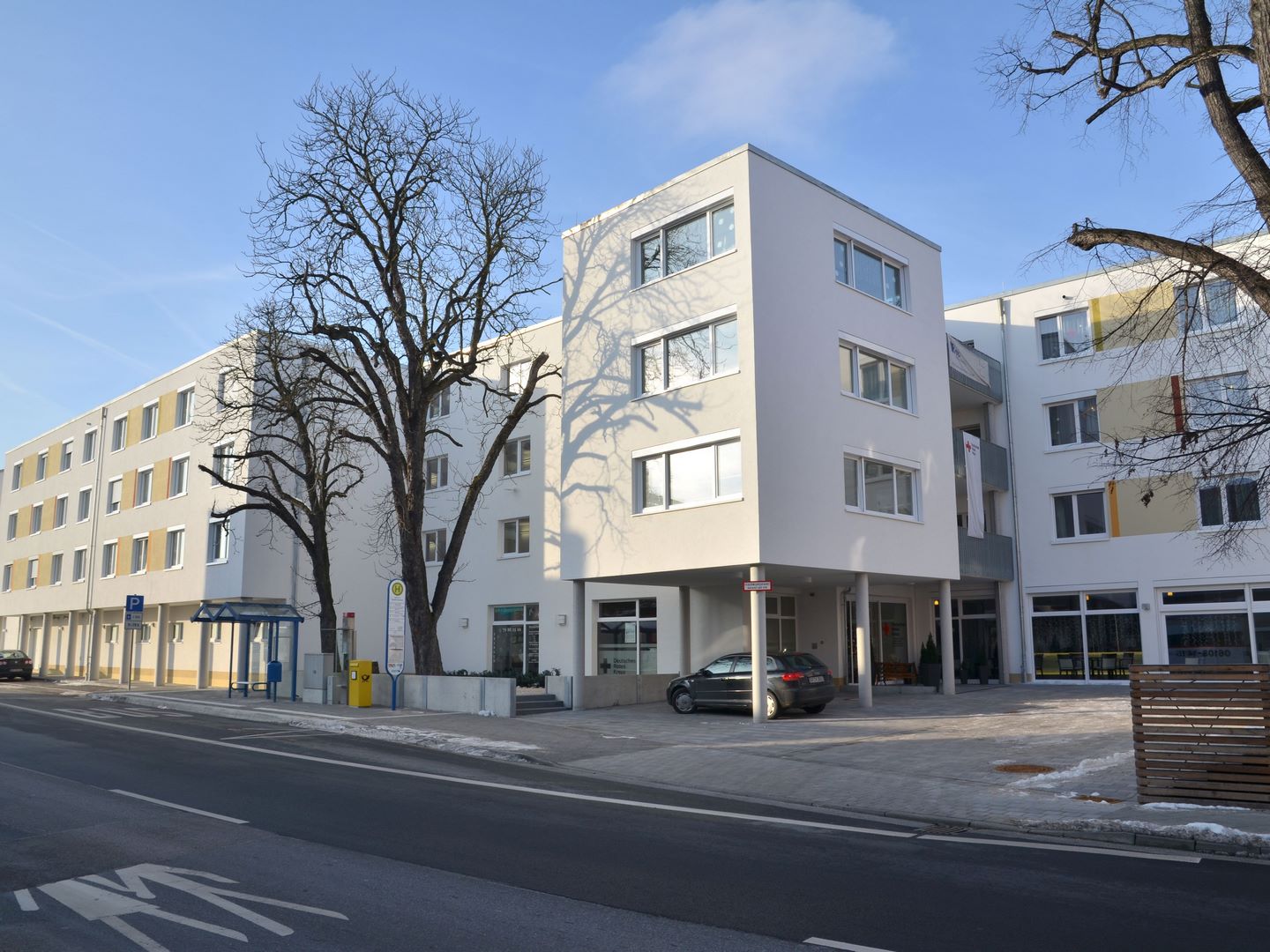 Frontansicht des Seniorenzentrums in Mühlheim
